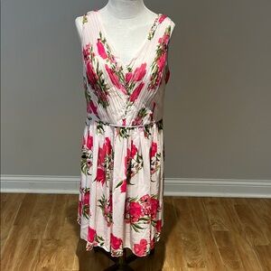 NEW! Boden WH823 Eva blush pink floral dress size 10